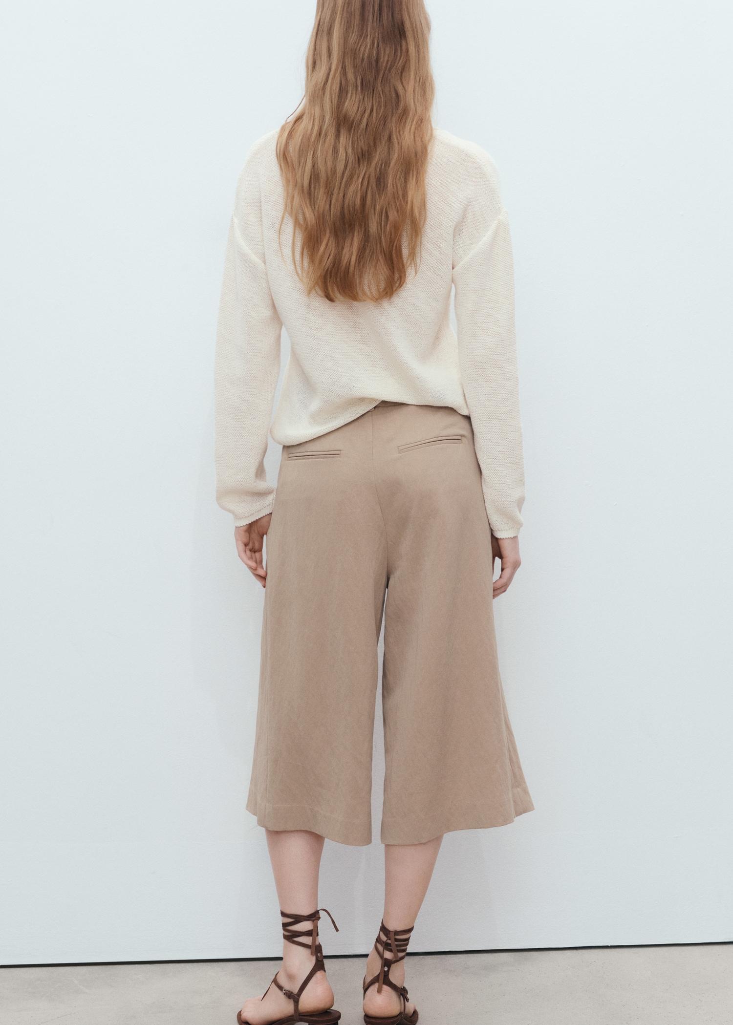 V-neck knit sweater - Women | MANGO USA Product Image