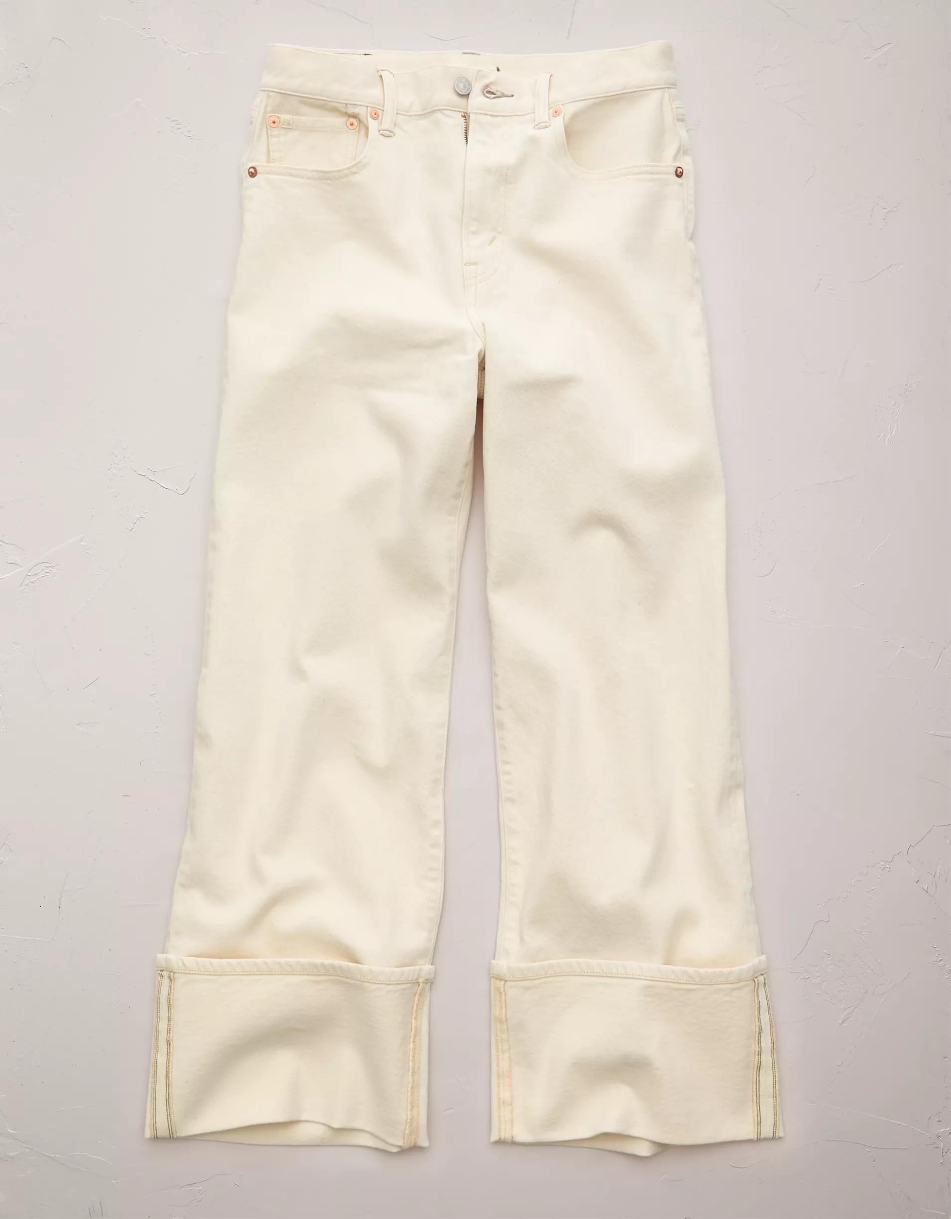 AE77 Premium Crop Stovepipe Jean Product Image