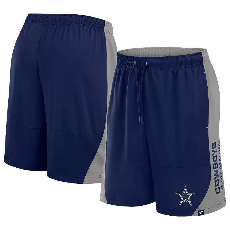 Men's Fanatics Navy/Gray Dallas Cowboys No Defense Shorts, Size: 5XL, Blue Product Image