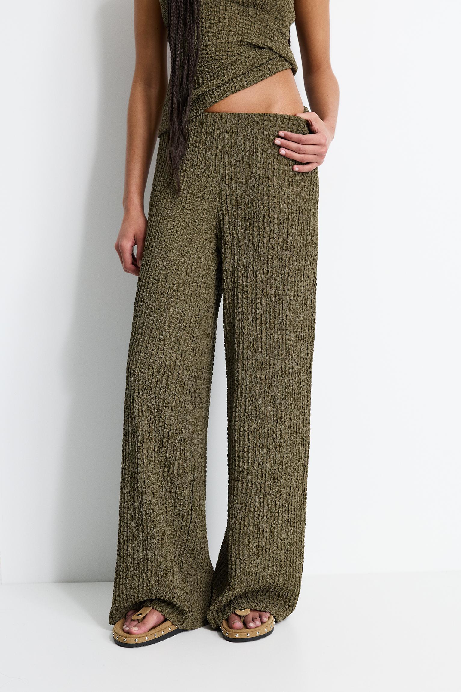 Creased-effect pants Product Image