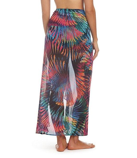 Bleu Rod Beattie Wild Thing Ruffle Trim Sarong Swim Cover-Up Product Image