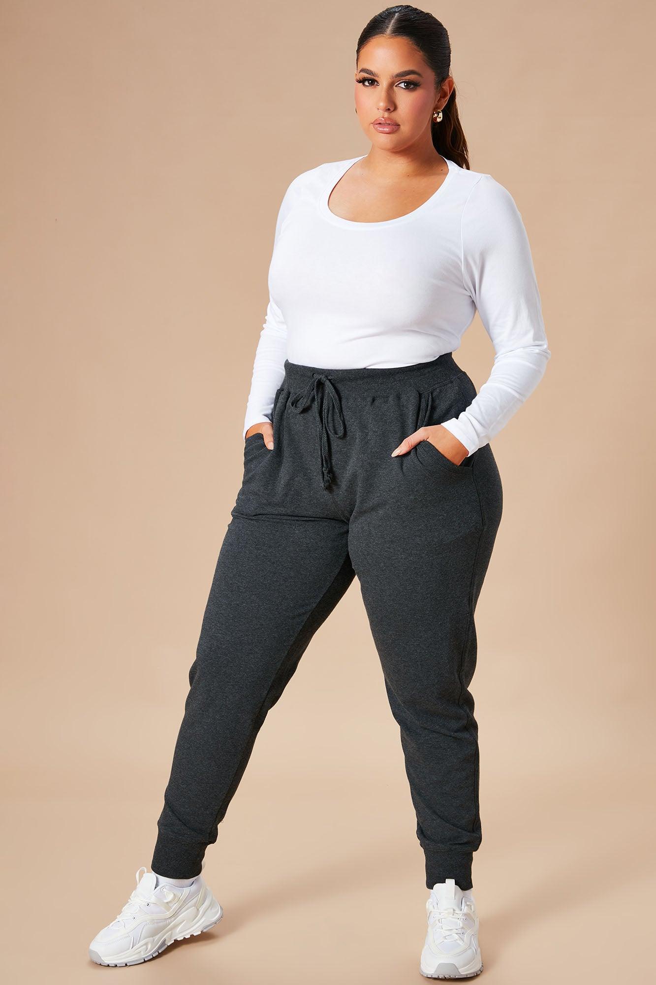 Latest And Greatest French Terry Jogger - Charcoal Product Image