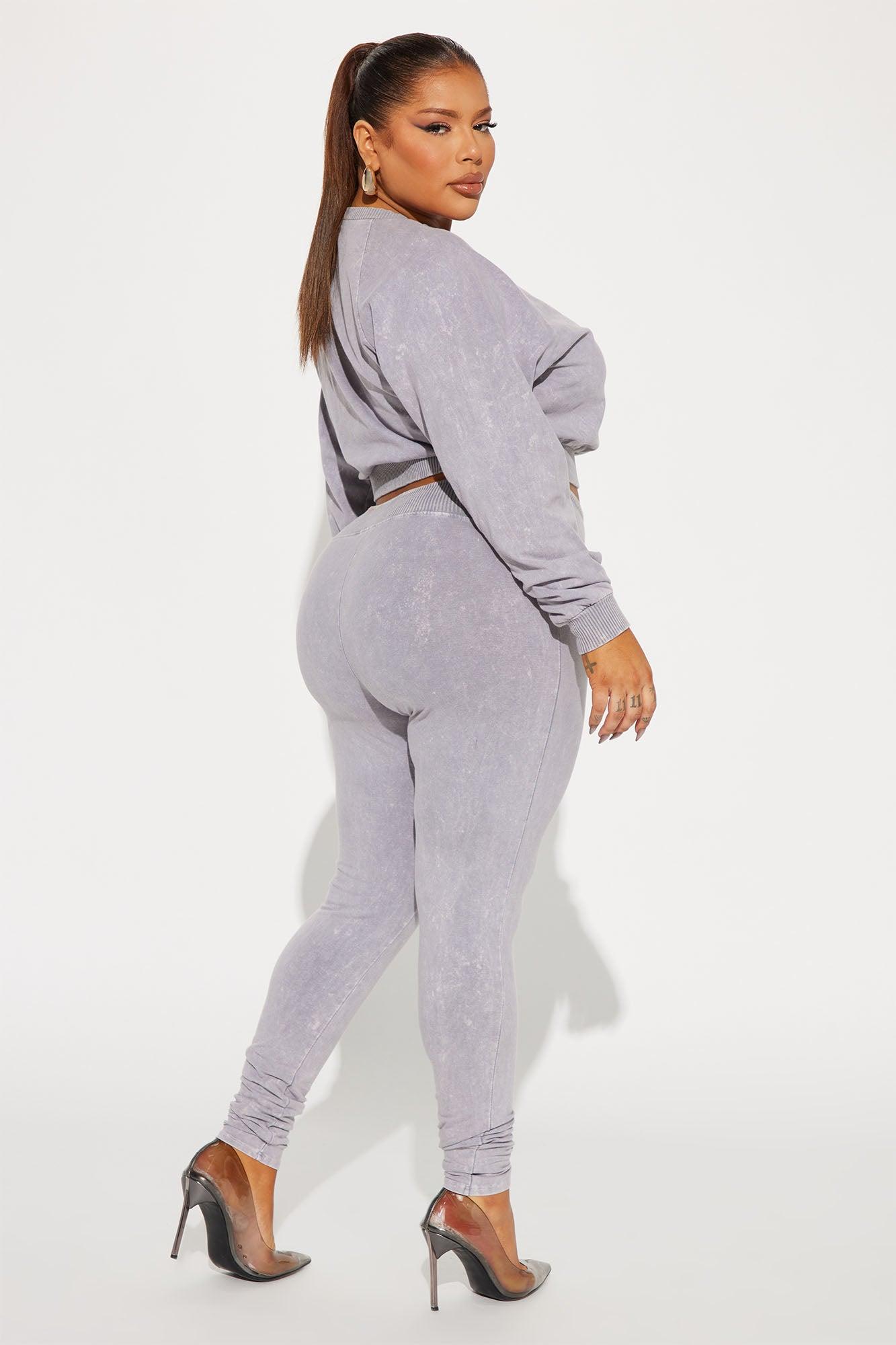 Keep It Going Pant Set - Grey Product Image