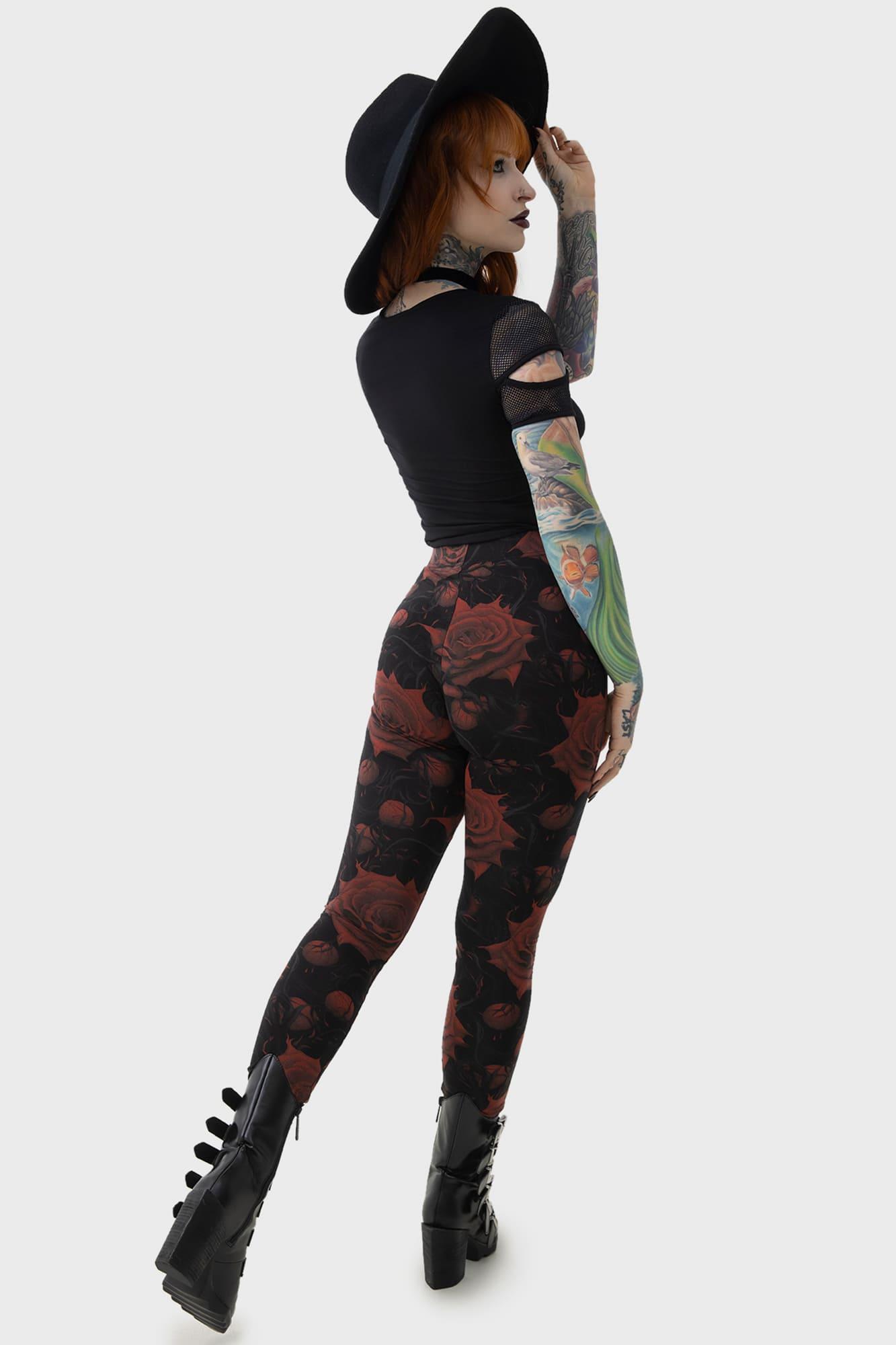 Blood Rose Leggings Female Product Image