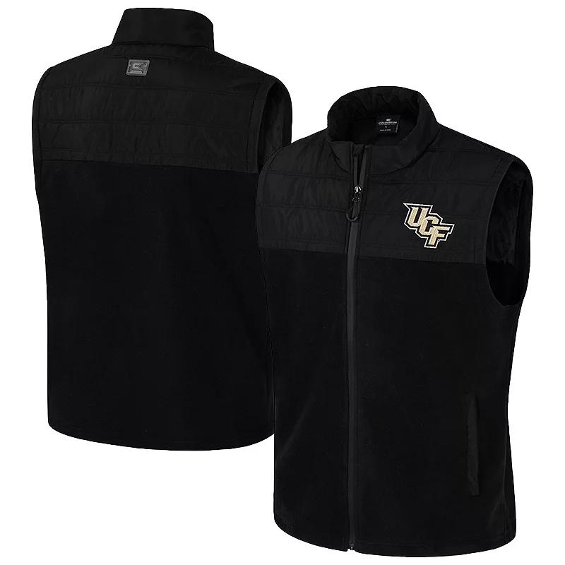 Men's Colosseum Black Air Force Falcons Block The Sun Full-Zip Vest,  Product Image