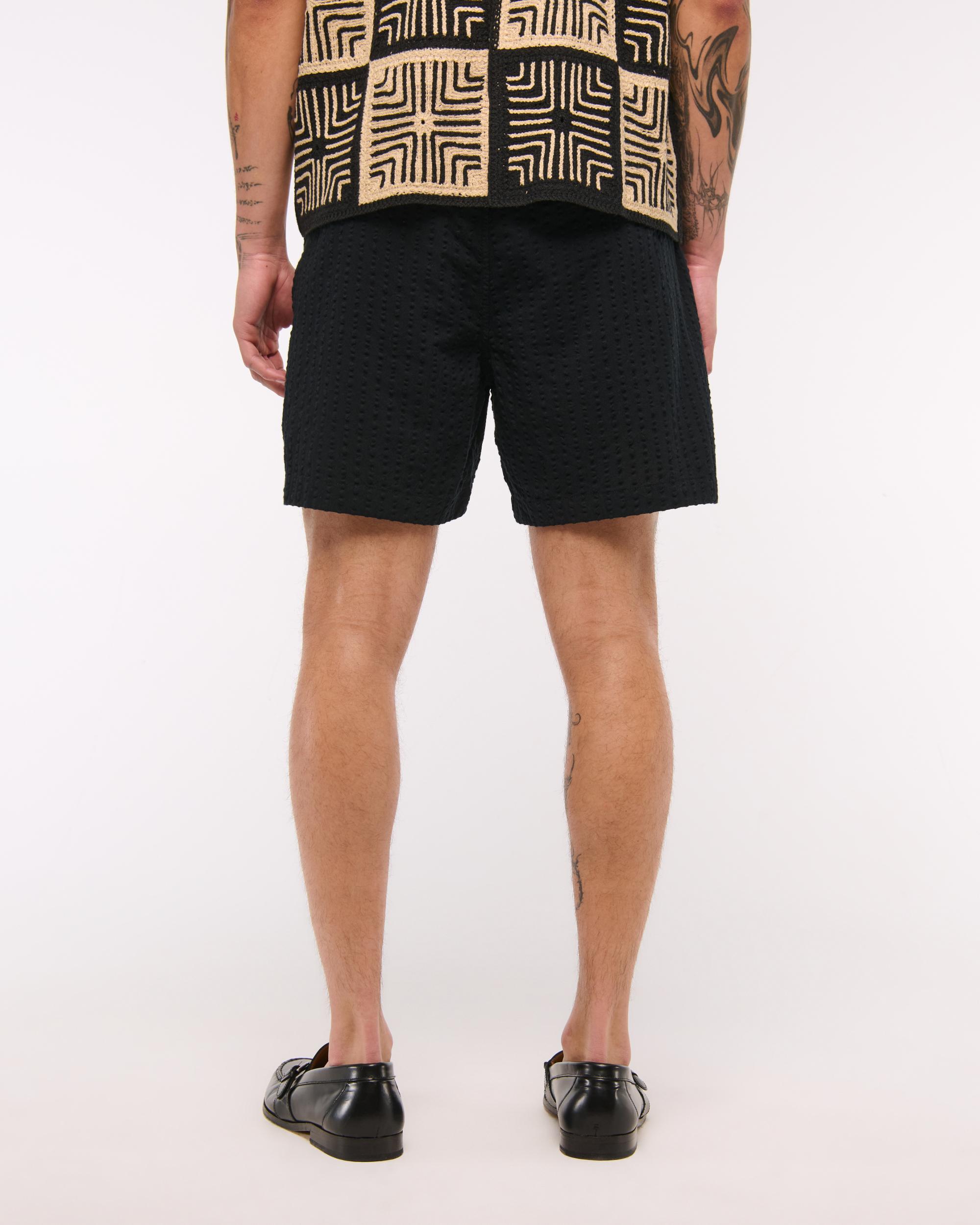 Textured Pull-On Short Product Image