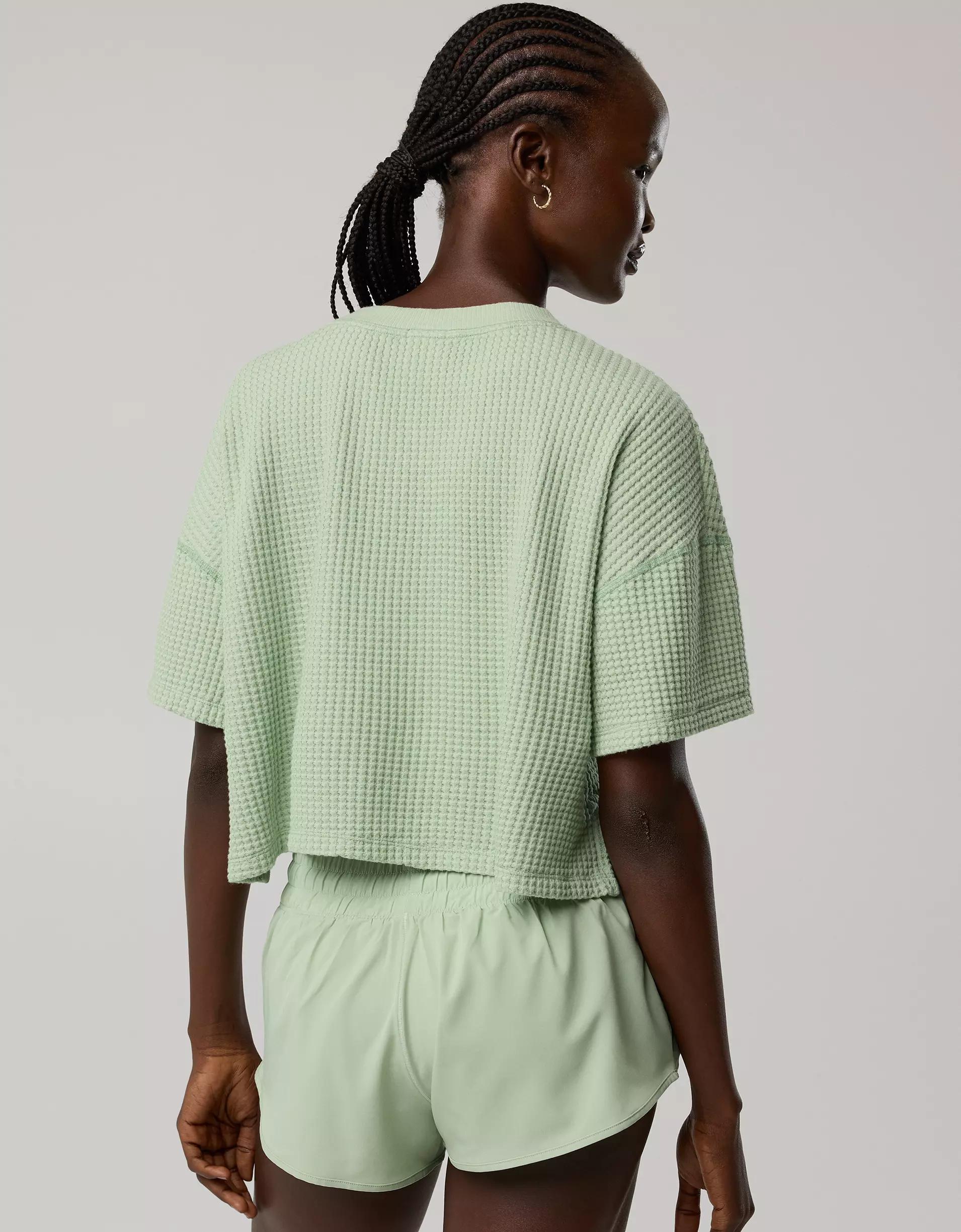 OFFLINE By Aerie Wow! Waffle Notch Neck T-Shirt Product Image