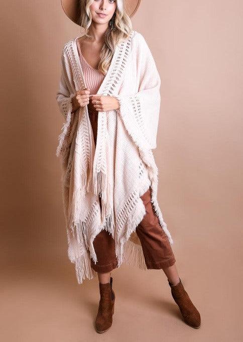 Bohemian Flowy Ruana Product Image
