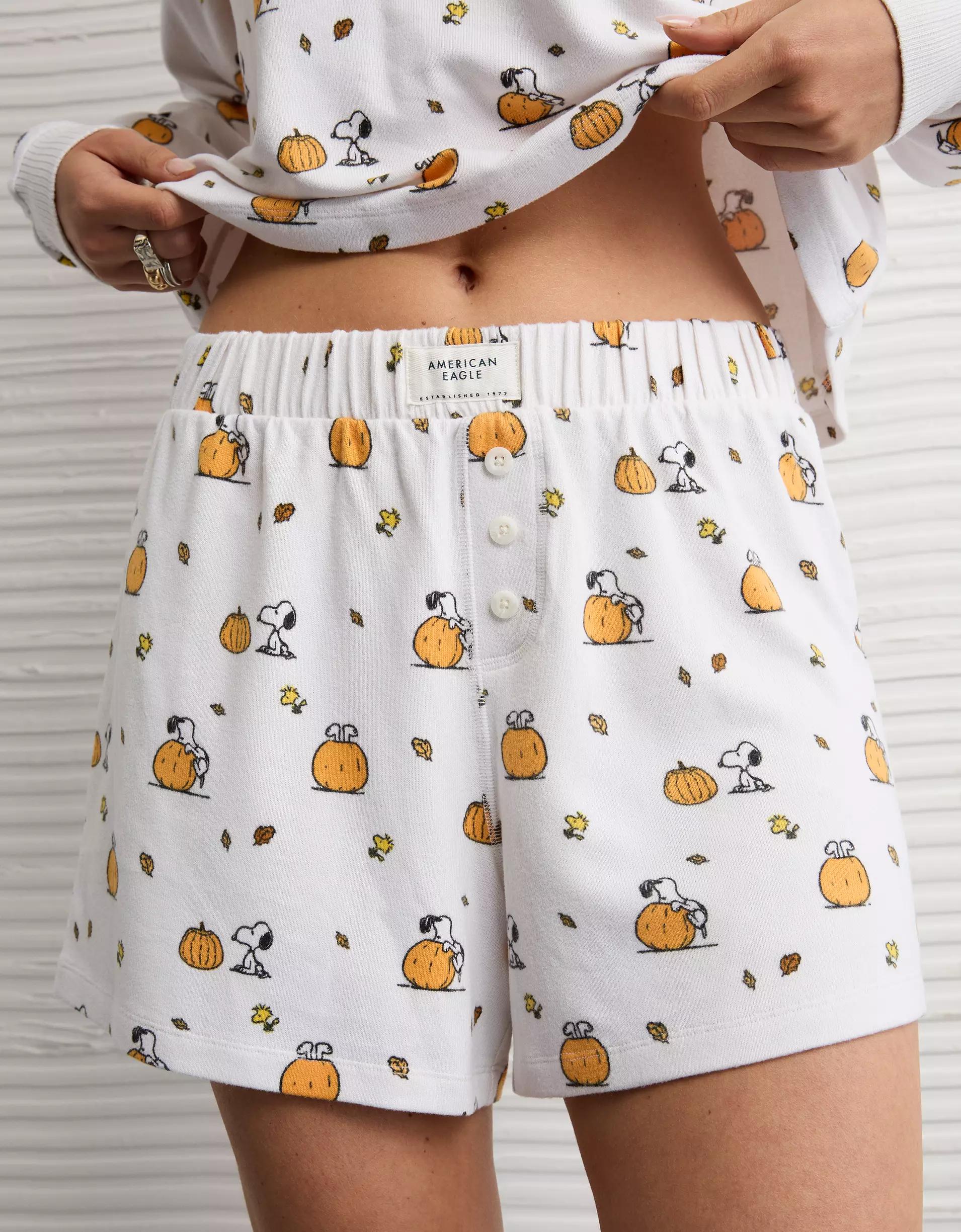 AE Luxe Plush Snoopy Halloween PJ Set Product Image