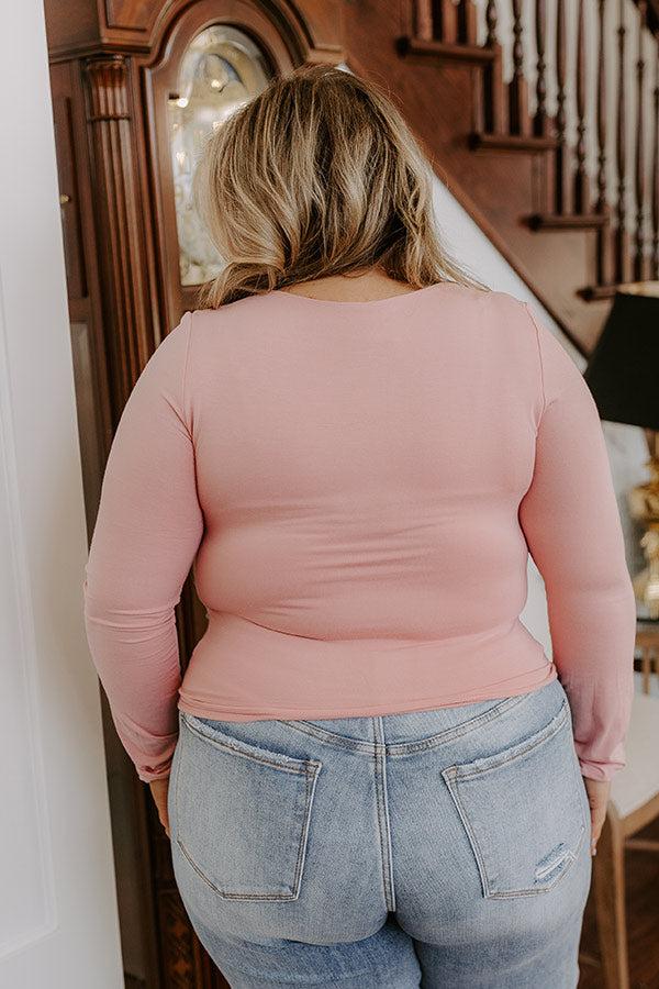 Sassy and Chic Top in Pink Curves Product Image