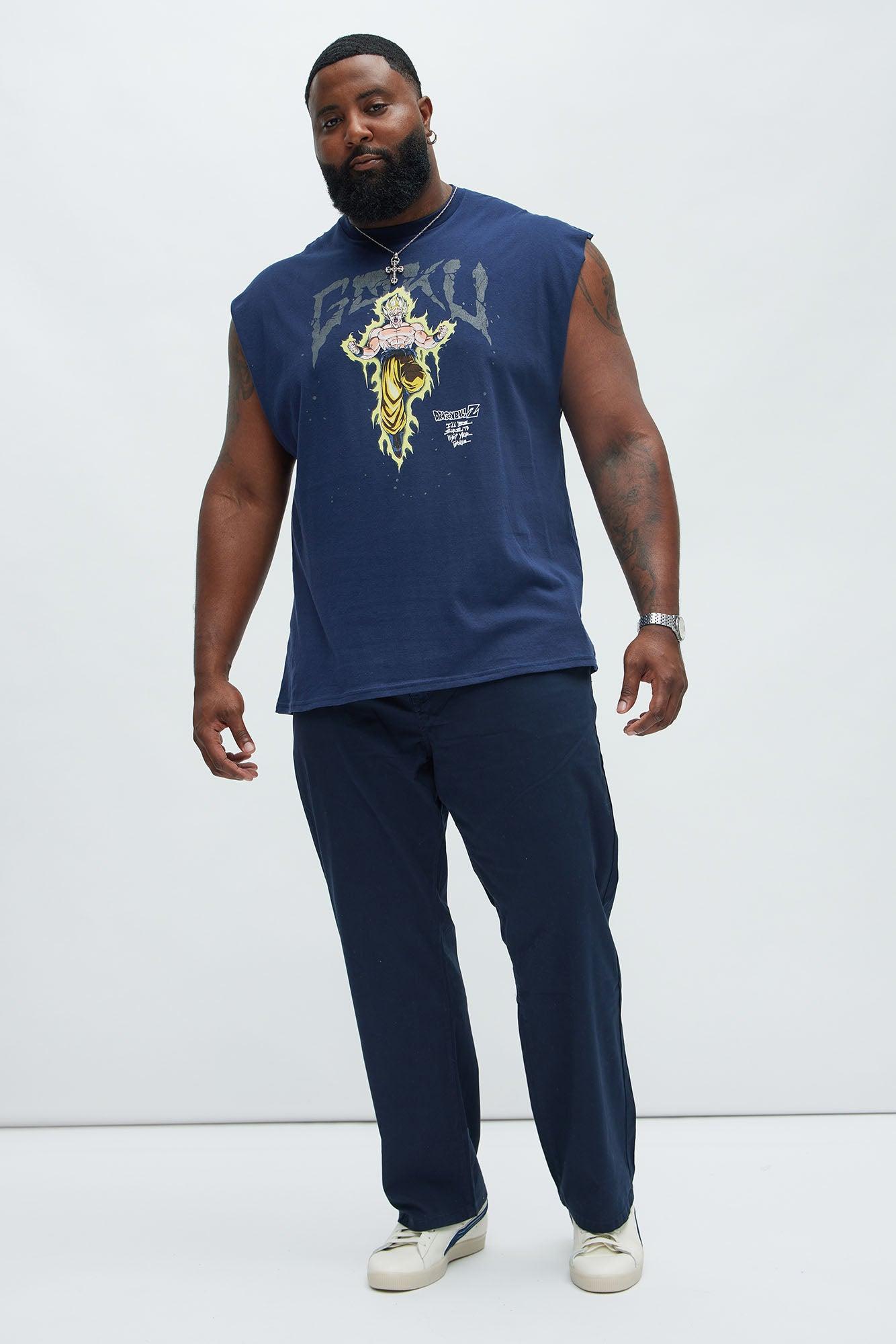 Dragon Ball Z Super Saiyan Goku Sleeveless Tee - Navy Product Image