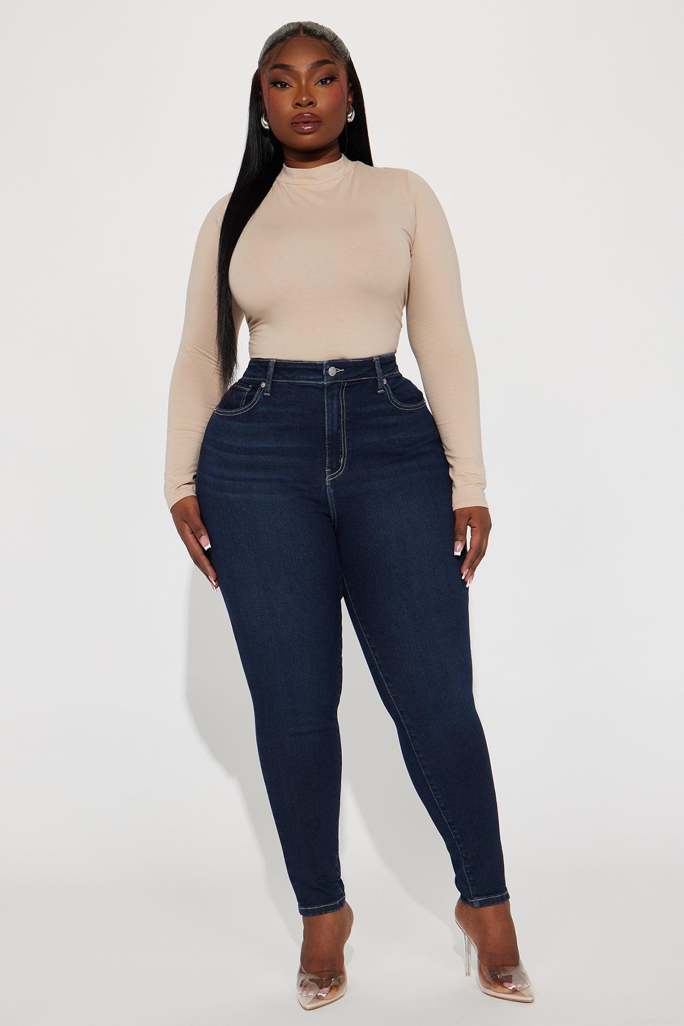 Just Right Sculpting Stretch Skinny Jeans - Dark Wash Product Image