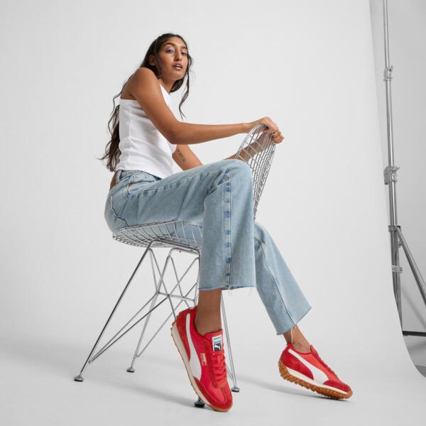 PUMA Easy Rider Vintage Women's Sneakers in Red/White Product Image