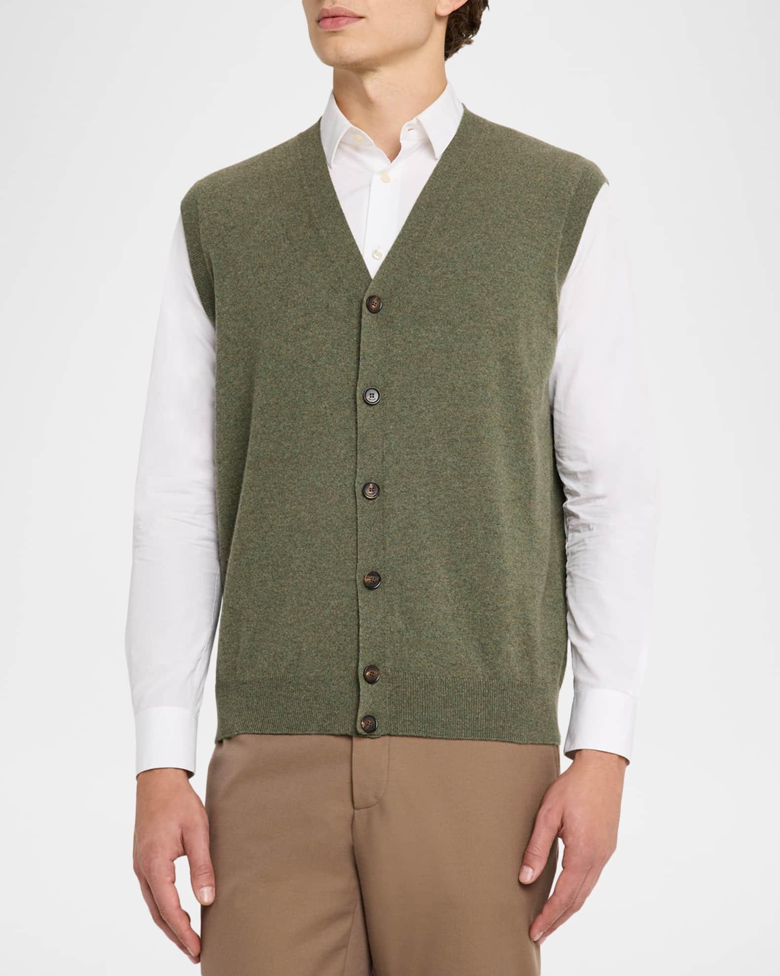 Men's Baby Cashmere Knit Classic-Fit Vest Product Image