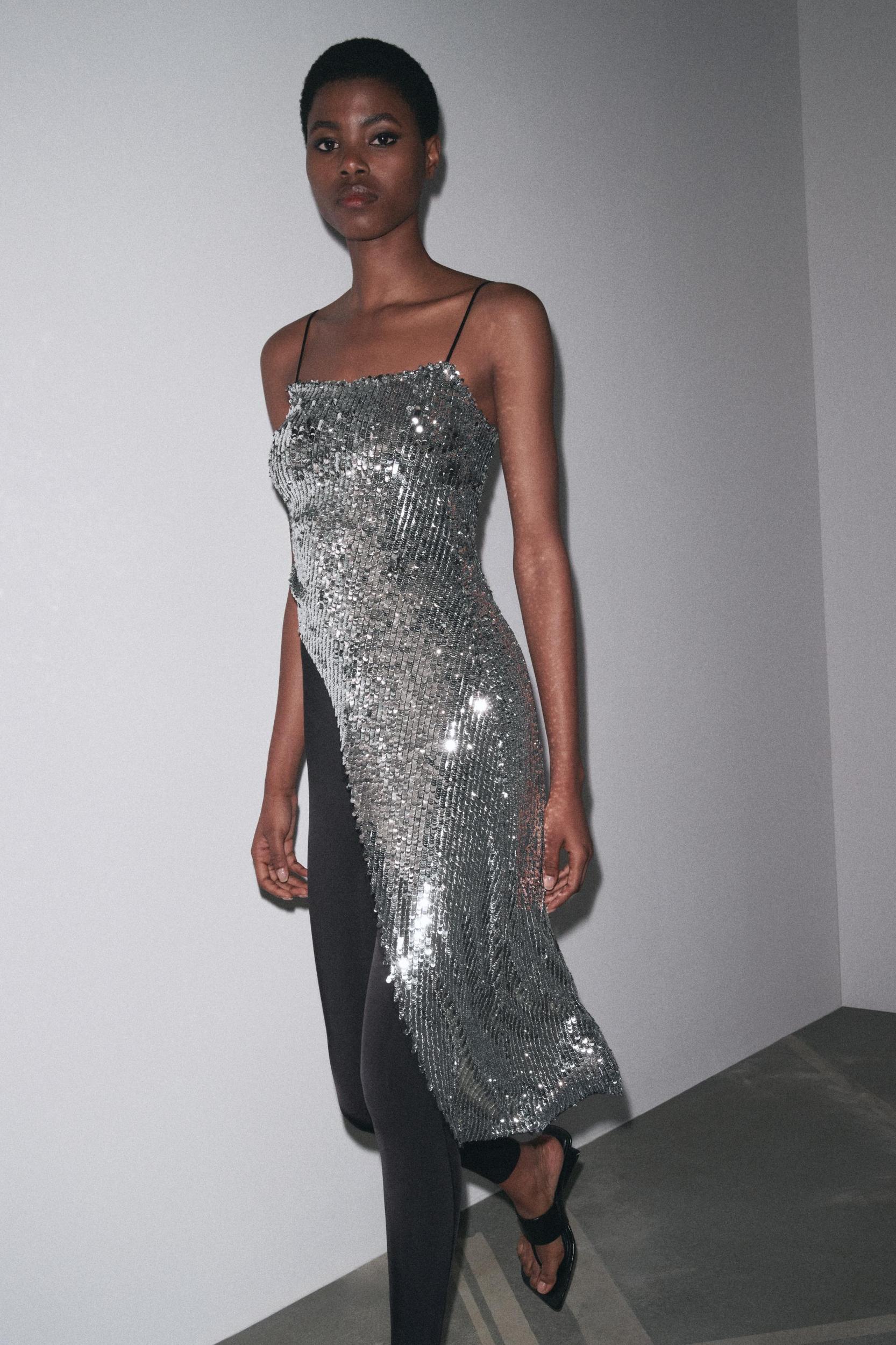 ASYMMETRIC SEQUIN TOP Product Image