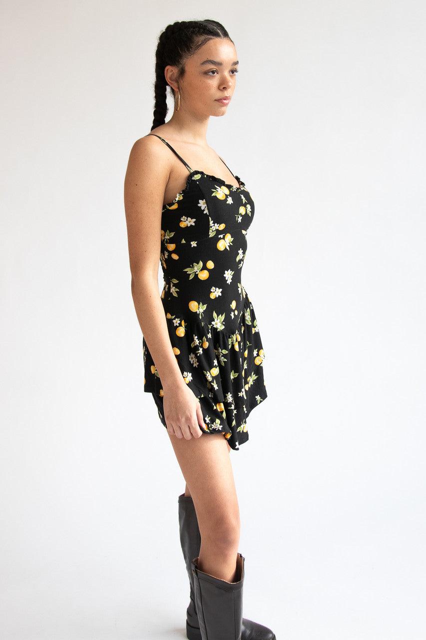 Drop Waist Patterned Mini Dress Product Image