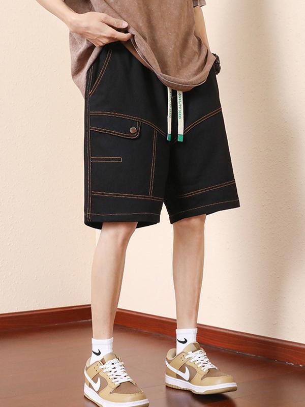 Men's Loose Big Pocket Workwear Shorts Product Image