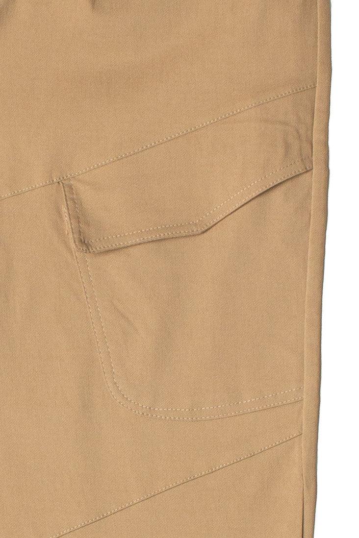 Khaki Twill Cargo Joggers Product Image