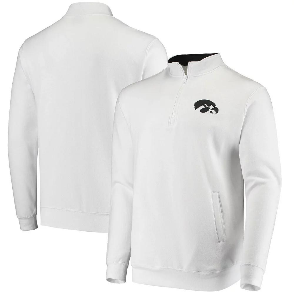 Men's Colosseum White Iowa Hawkeyes Tortugas Logo Quarter-Zip Jacket,  Product Image