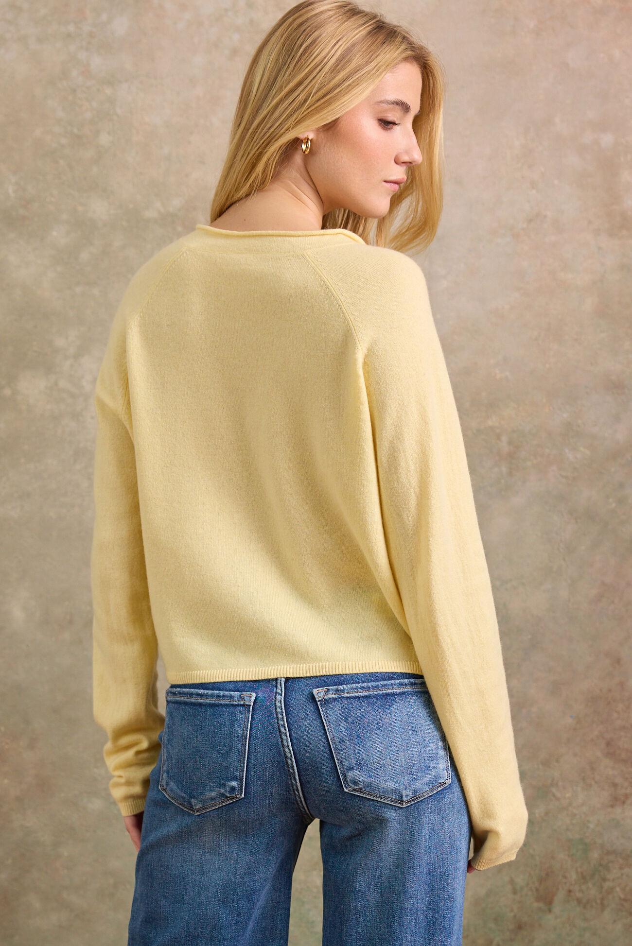 Brighton Cashmere Roll Neck Cardigan Product Image