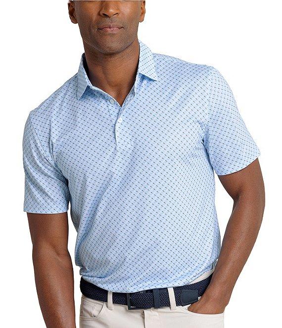 Southern Tide Driver Fin-Tastic Catch Printed Short Sleeve Polo Shirt Product Image
