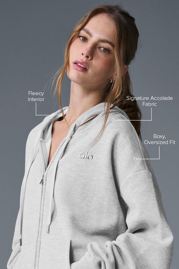 Accolade Full Zip Hoodie - Athletic Heather Grey Product Image