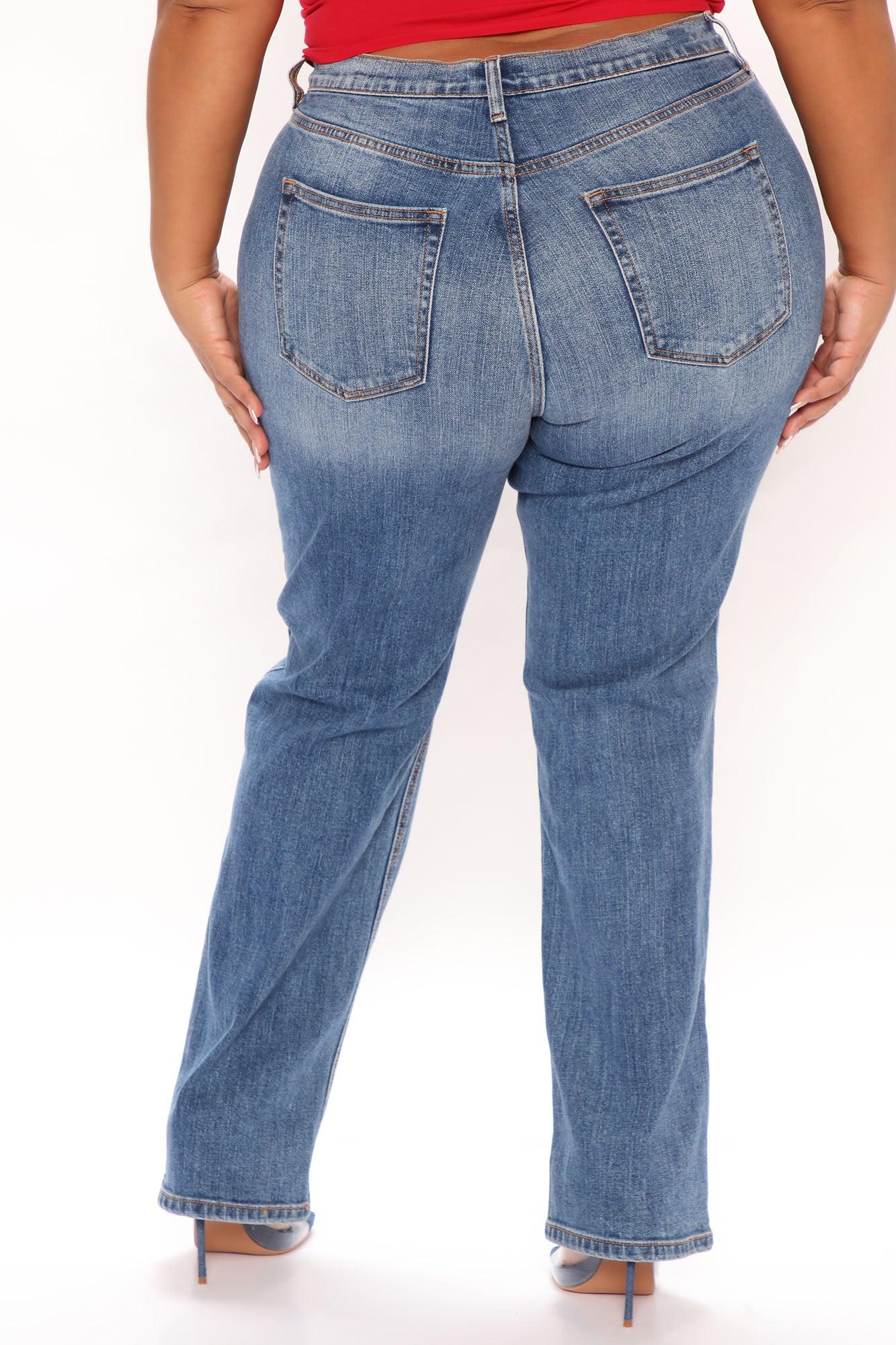 Truly Authentic Slim Stretch Straight Leg Jeans - Light Blue Wash Product Image