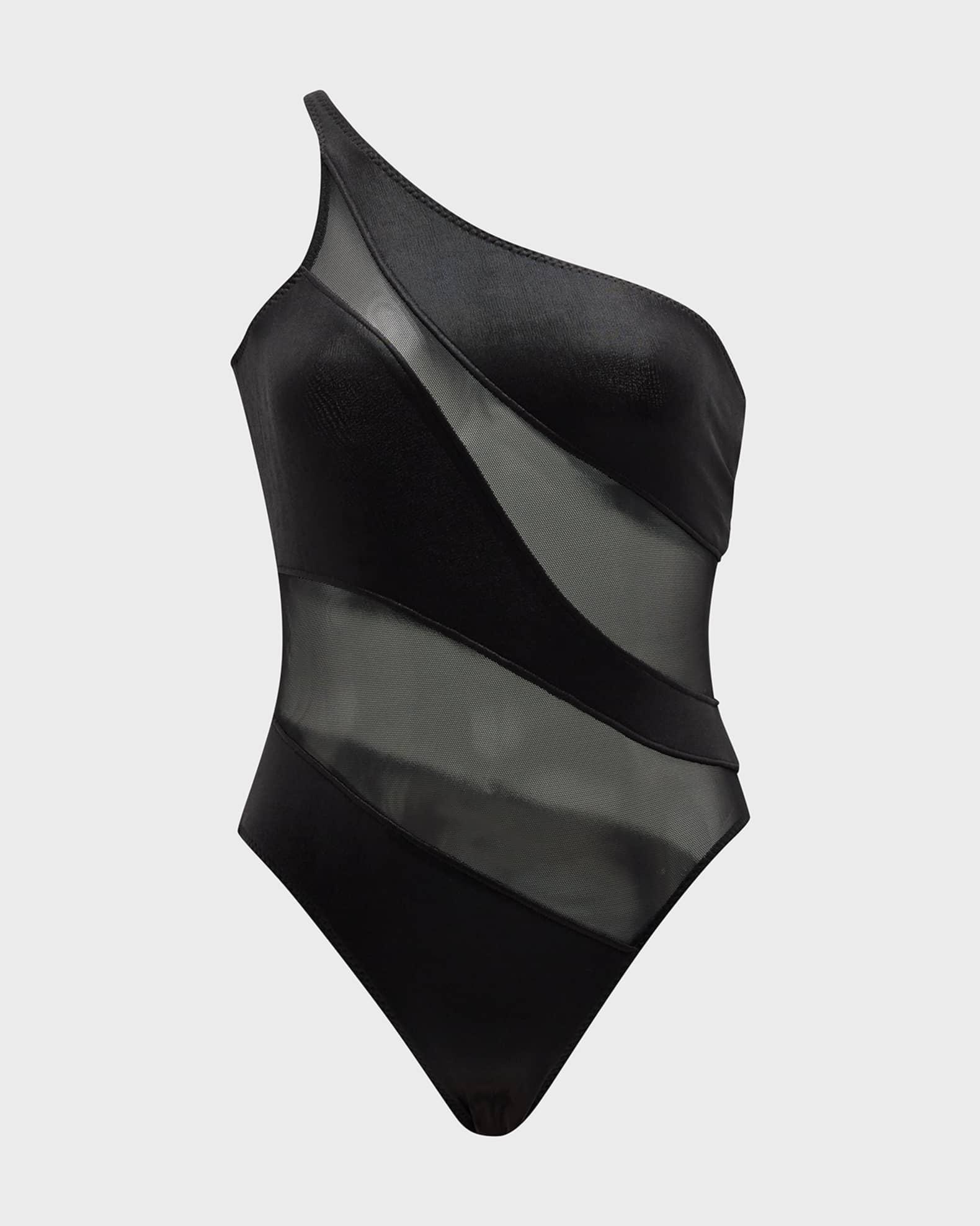 Lame Snake Mesh Mio One-Piece Swimsuit Product Image