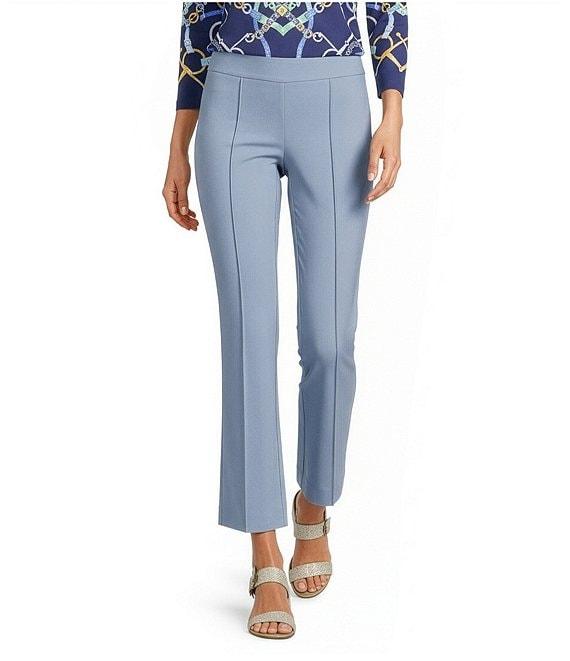 J.McLaughlin Ivy Front Seam Detailed Kick Flare Leg Hem Cropped Pull-On Pants Product Image