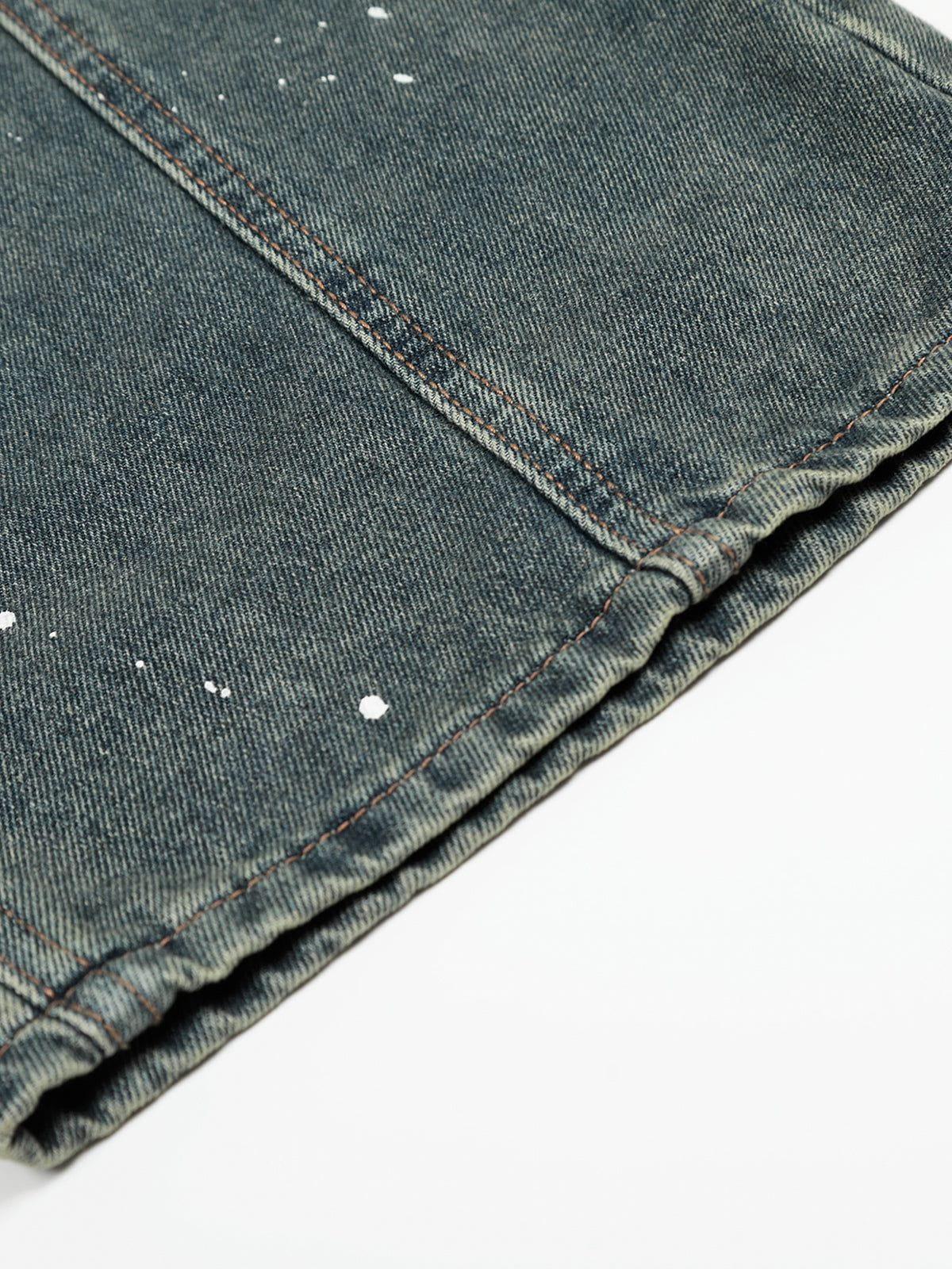 Aelfric Eden Washed Distressed Barrel Jeans Product Image