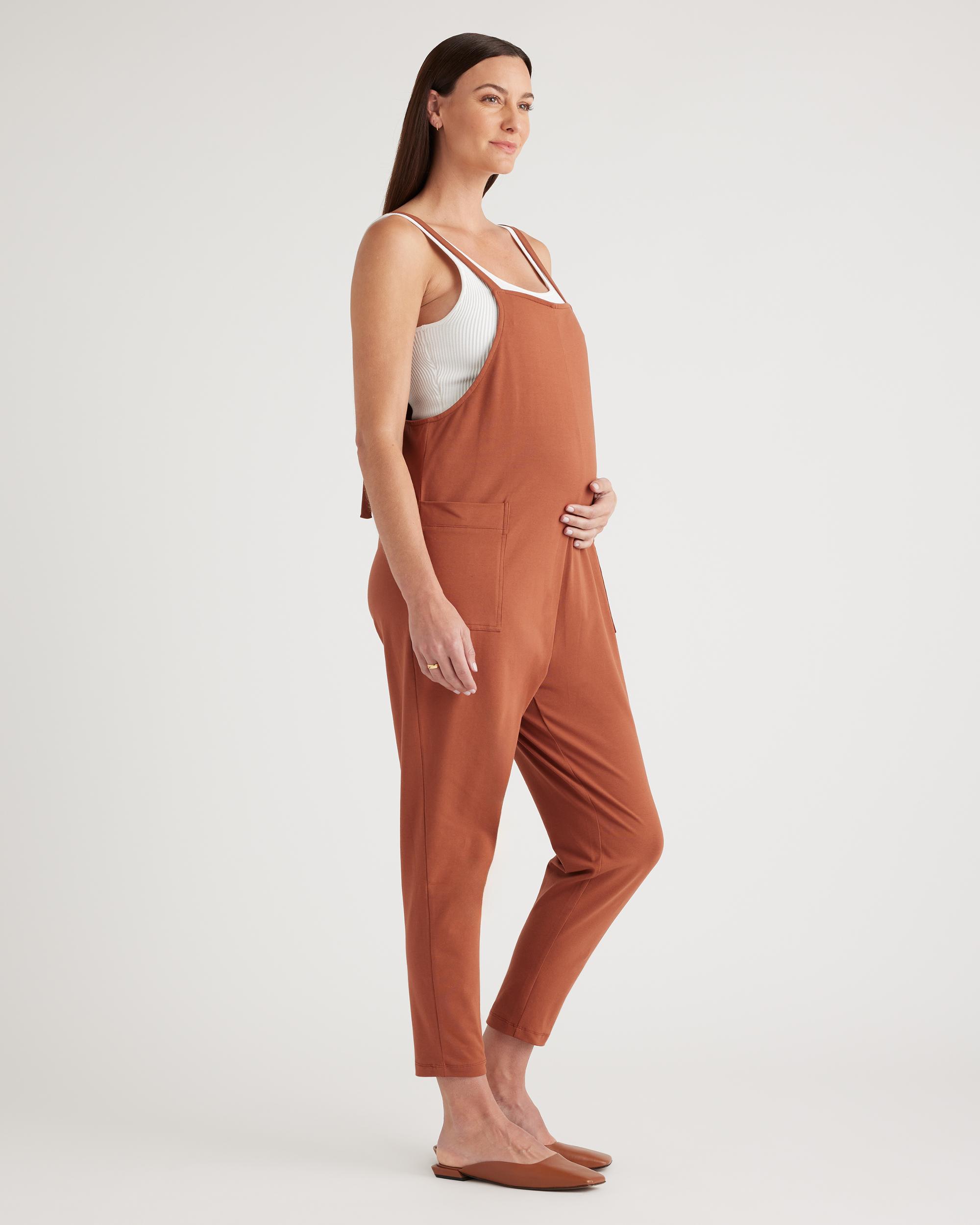 Quince | Women's Maternity Overalls Organic Cotton Product Image