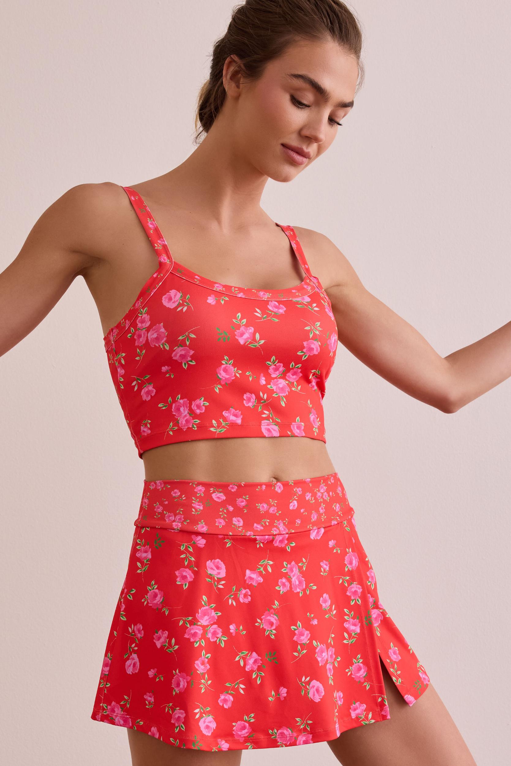 Tempo Floral Cropped Tank Product Image