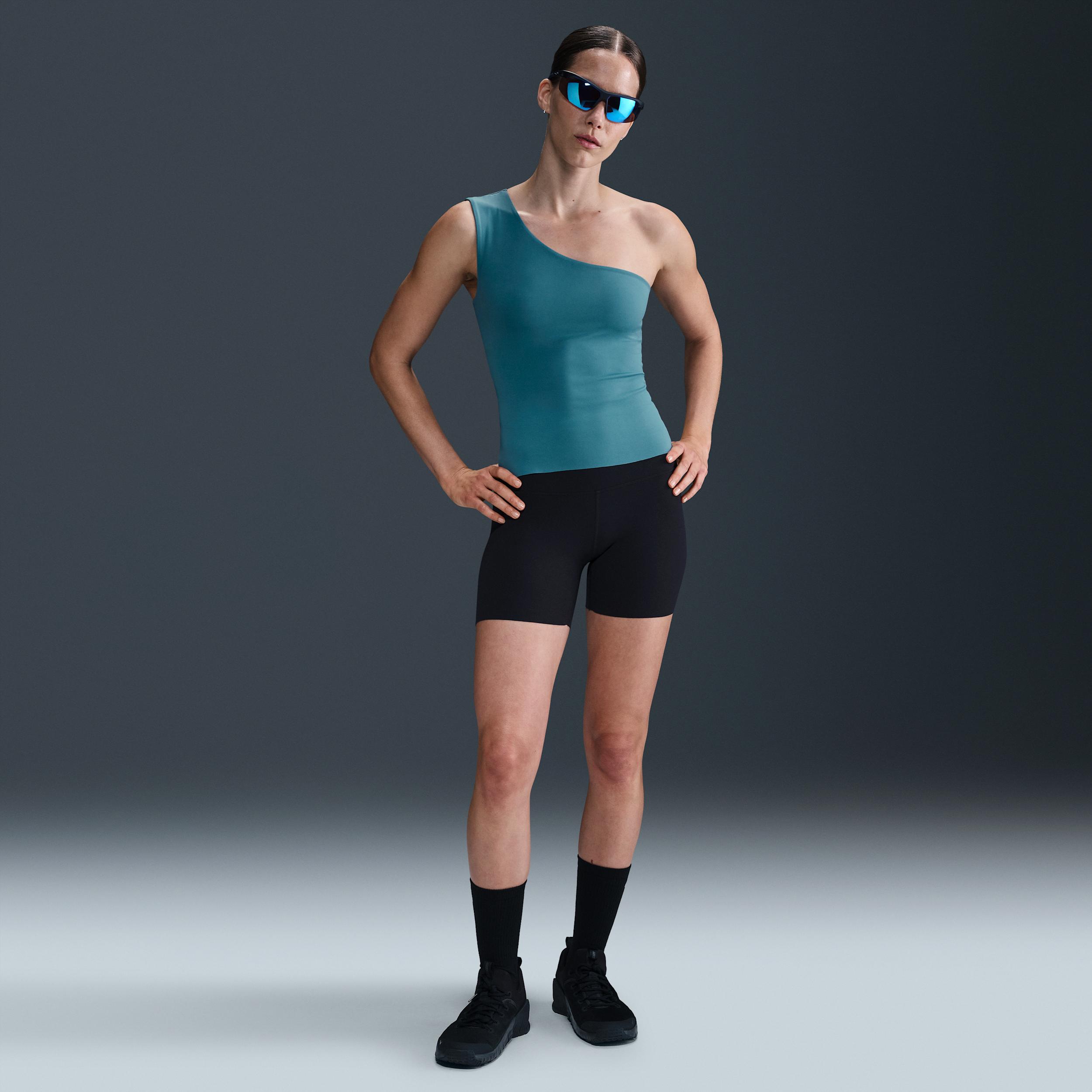 Nike Womens Zenvy Dri-FIT Asymmetrical Tank Top | HJ2287-006 Product Image