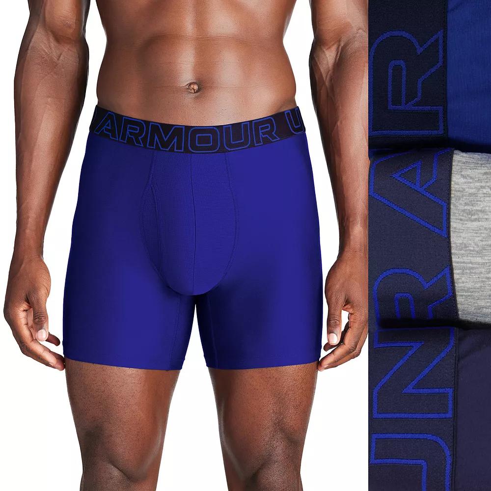 Men's Under Armour 3-pack Performance Tech 6-in. Boxer Briefs,  Product Image