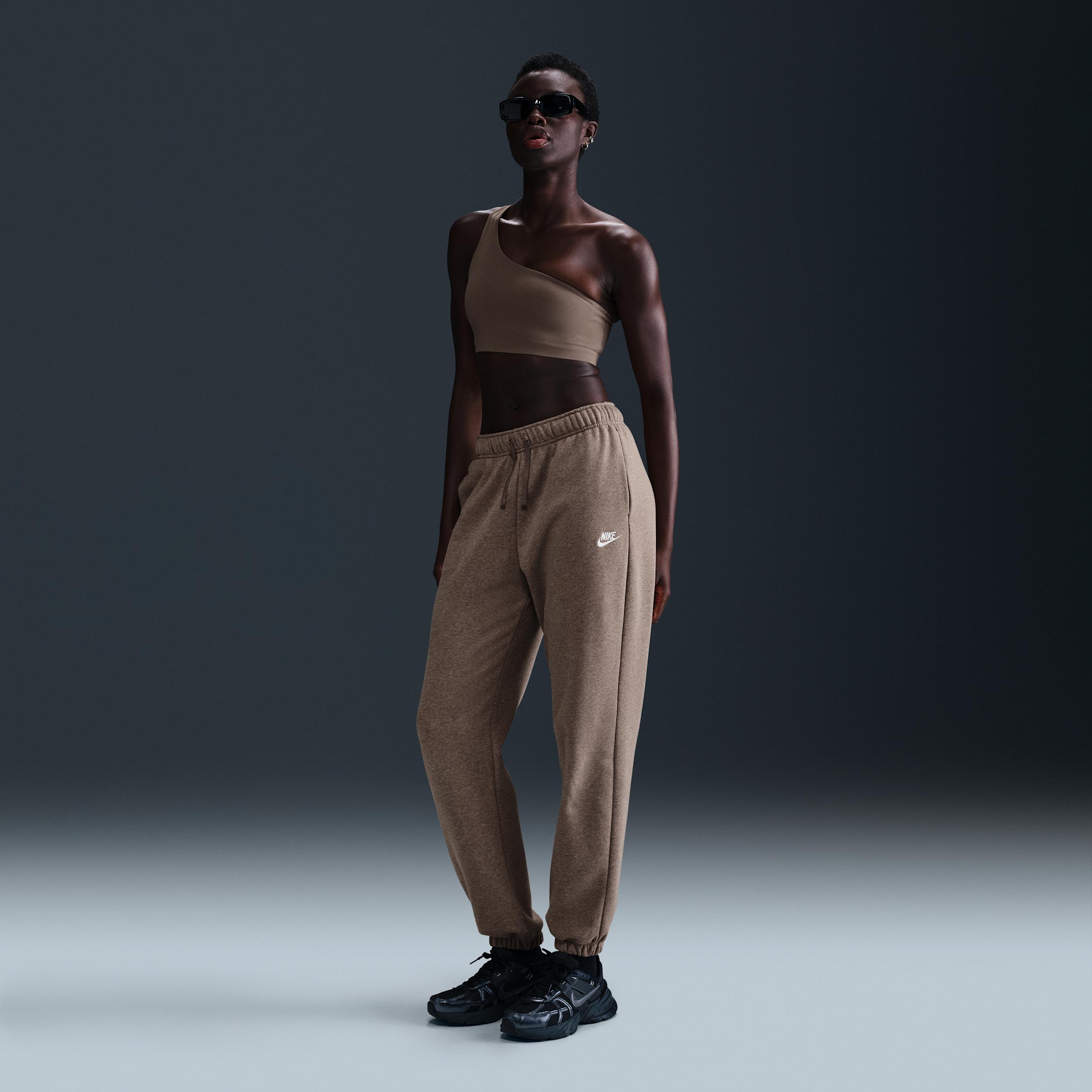 Womens Nike Sportswear Club Fleece Mid-Rise Oversized Sweatpants | DQ5800-214 Product Image