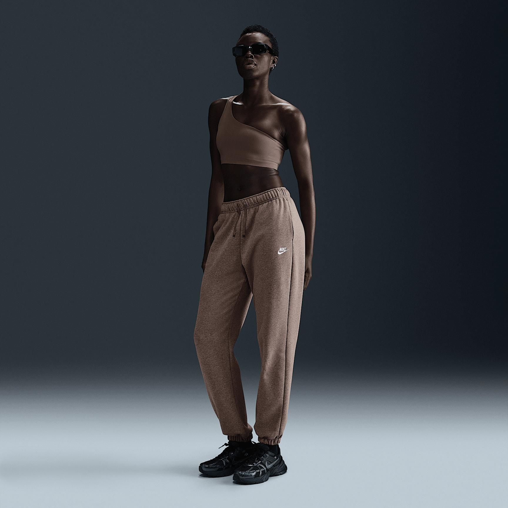 Womens Nike Sportswear Club Fleece Mid-Rise Oversized Sweatpants | DQ5800-214 Product Image