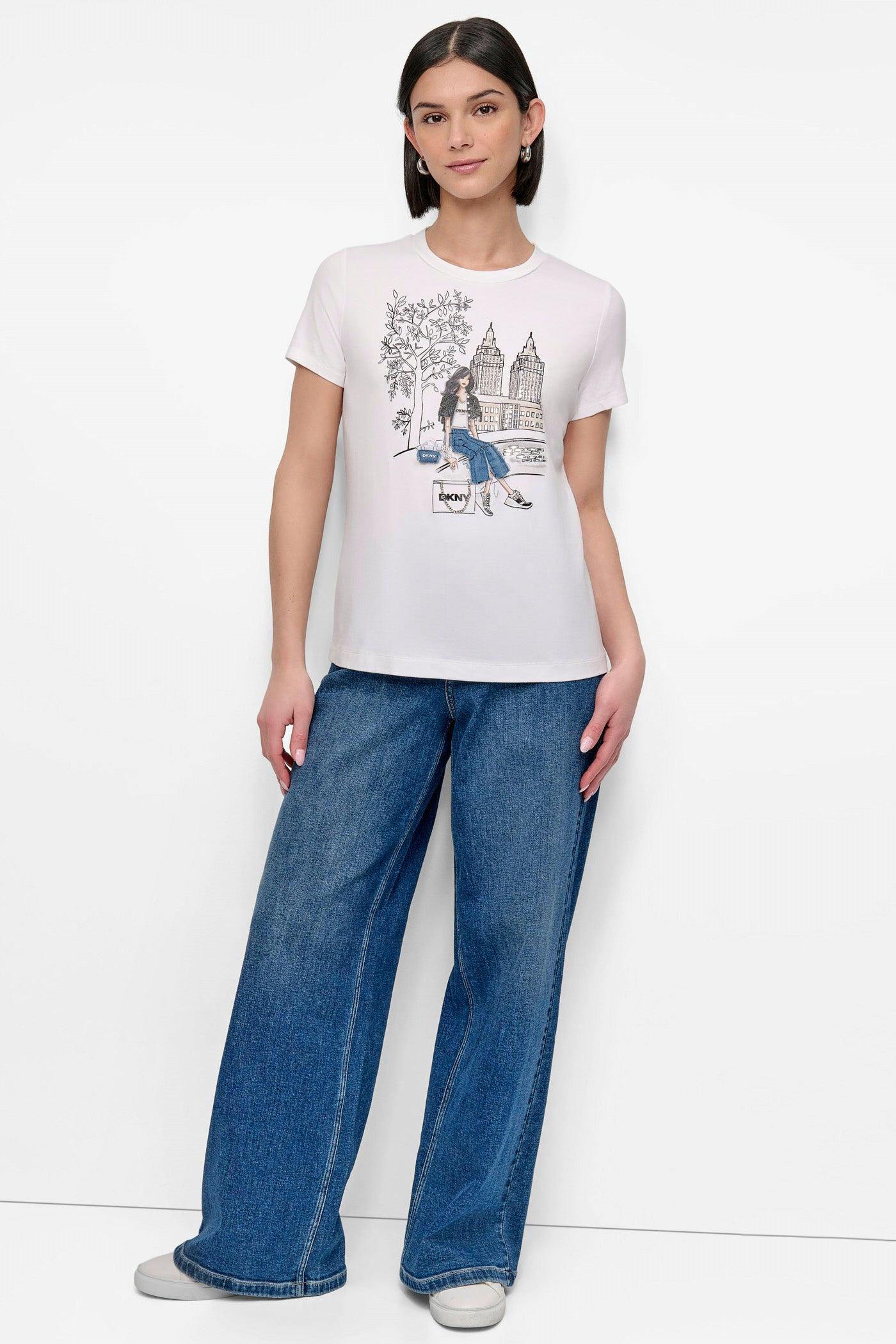 BROOKLYN BRIDGE EMBELLISHED TEE Product Image