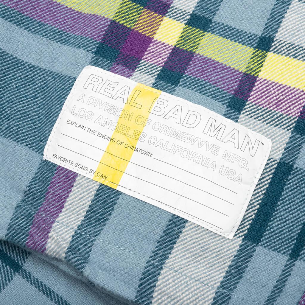 Work Flannel Shirt - Blue Male Product Image