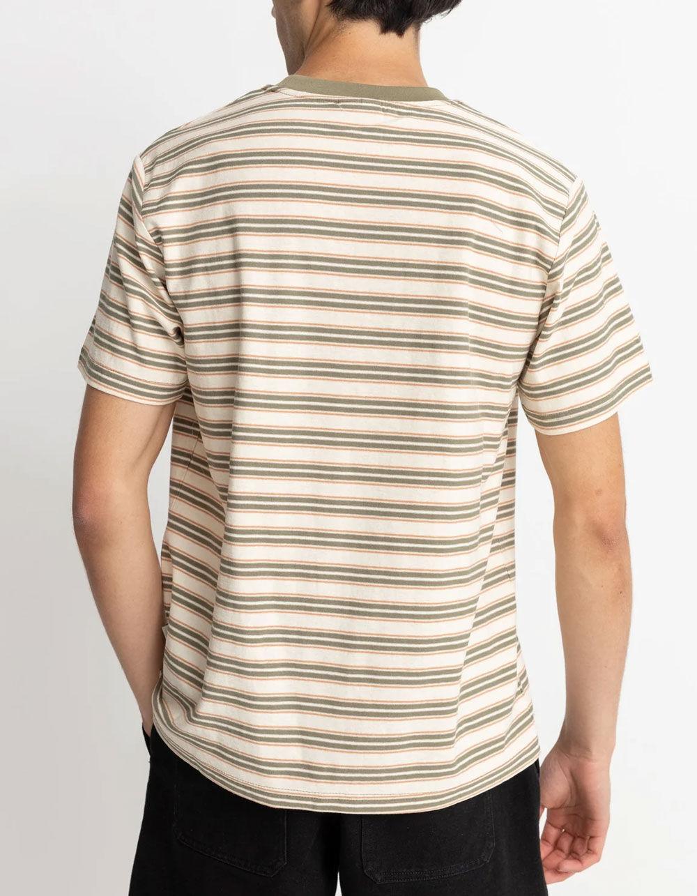 RHYTHM Vintage Stripe Mens Tee - NATURAL Product Image