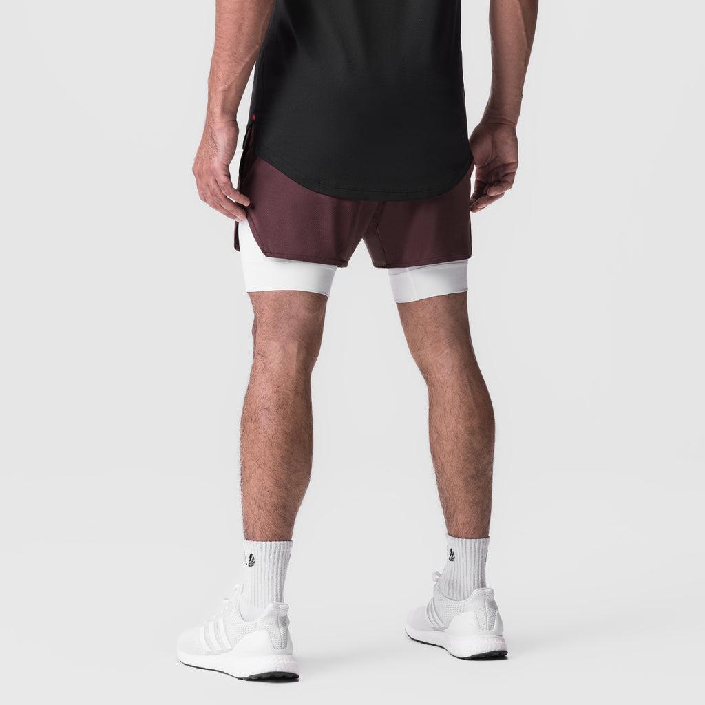 0828. AeroSilver® 5" Liner Short - Navy "Wings"/White Male Product Image