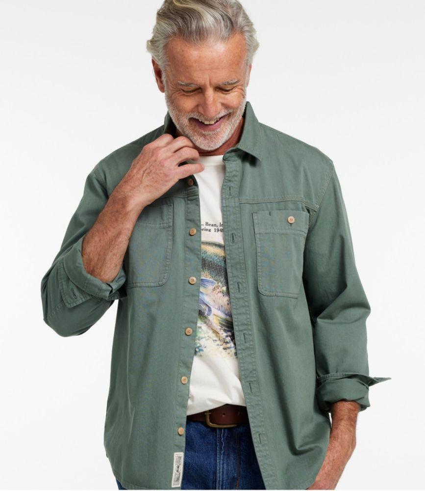 Men's Signature Washed Field Shirt, Slim Fit Product Image