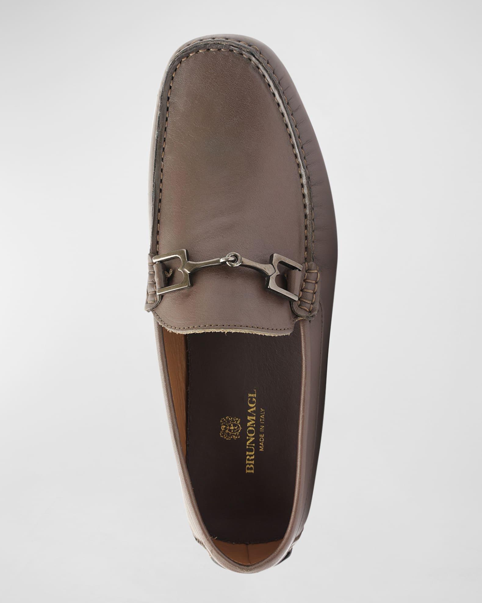 Men's Xander Horse-Bit Strap Leather Drivers Product Image