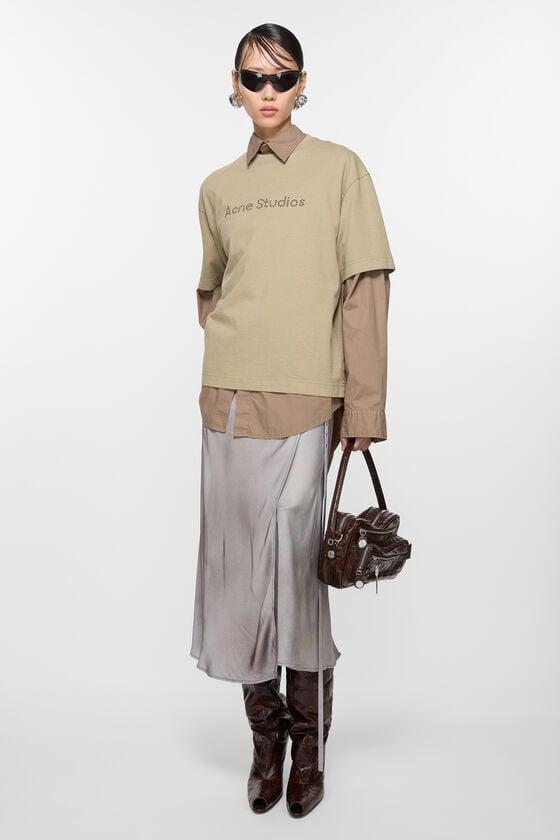 Satin wrap skirt Product Image