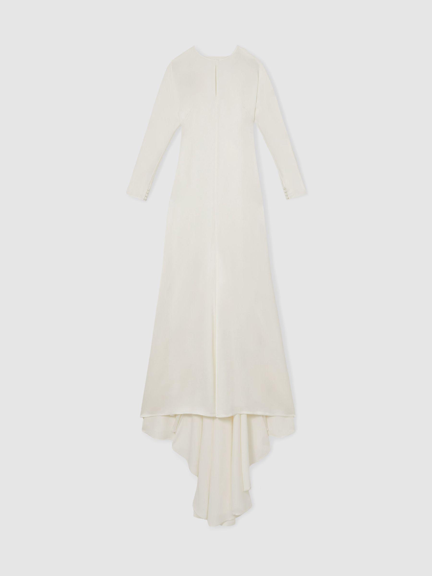 Atelier Duchess Satin Bridal Maxi Dress in White Product Image