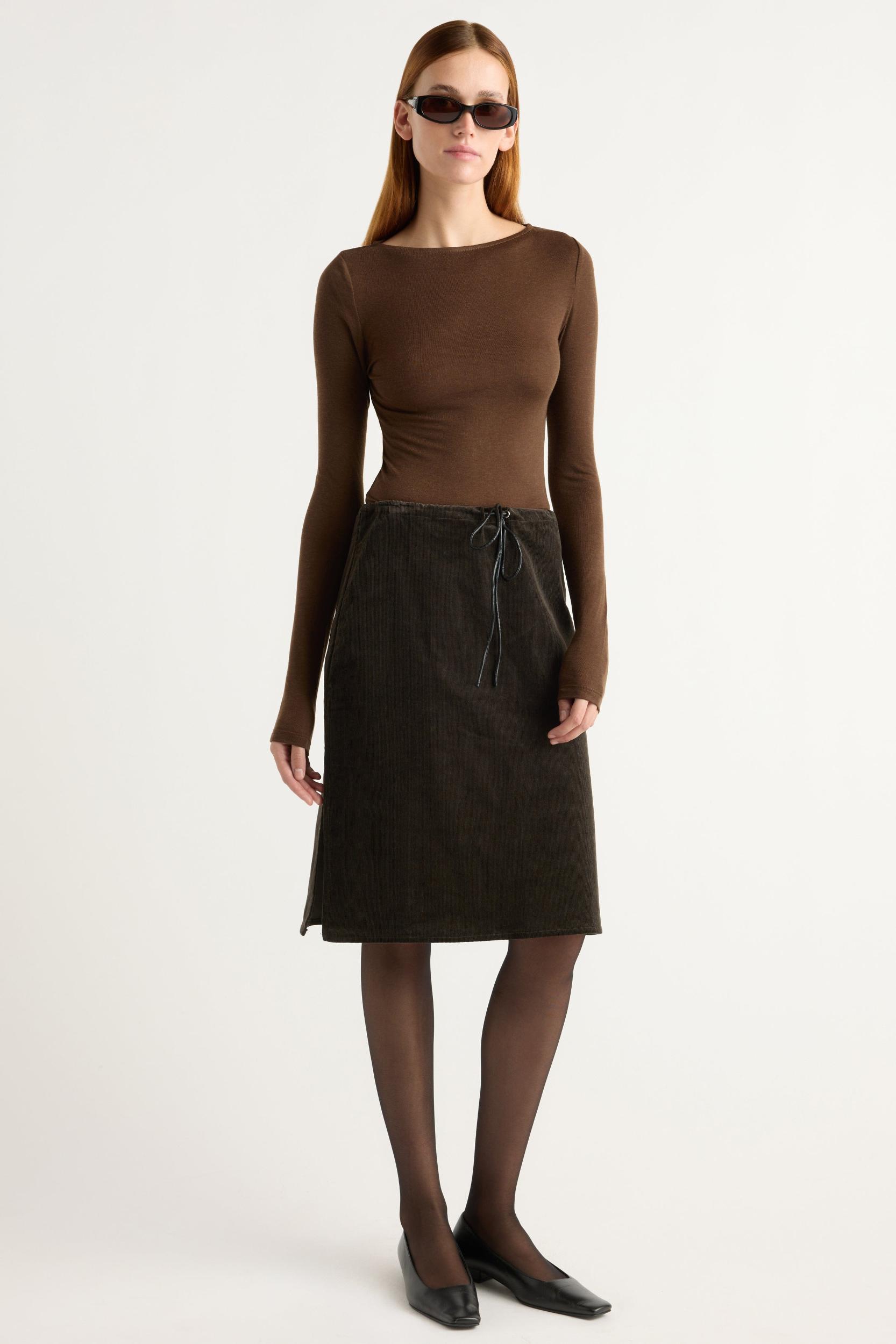 Bellamy Corduroy Tie-Waist Skirt Product Image