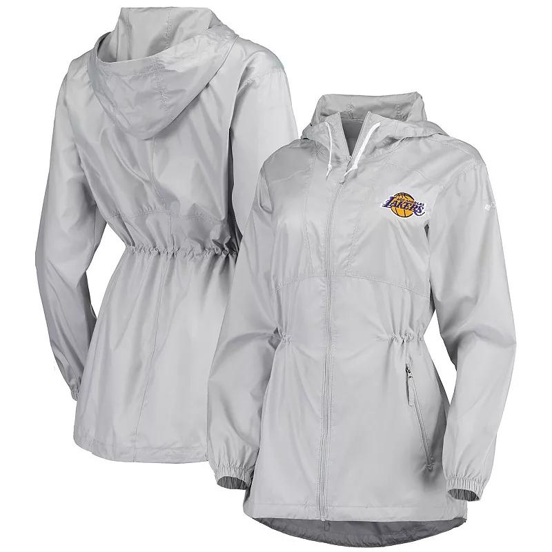 Women's Columbia Gray Los Angeles Lakers Flashback Full-Zip Jacket,  Product Image