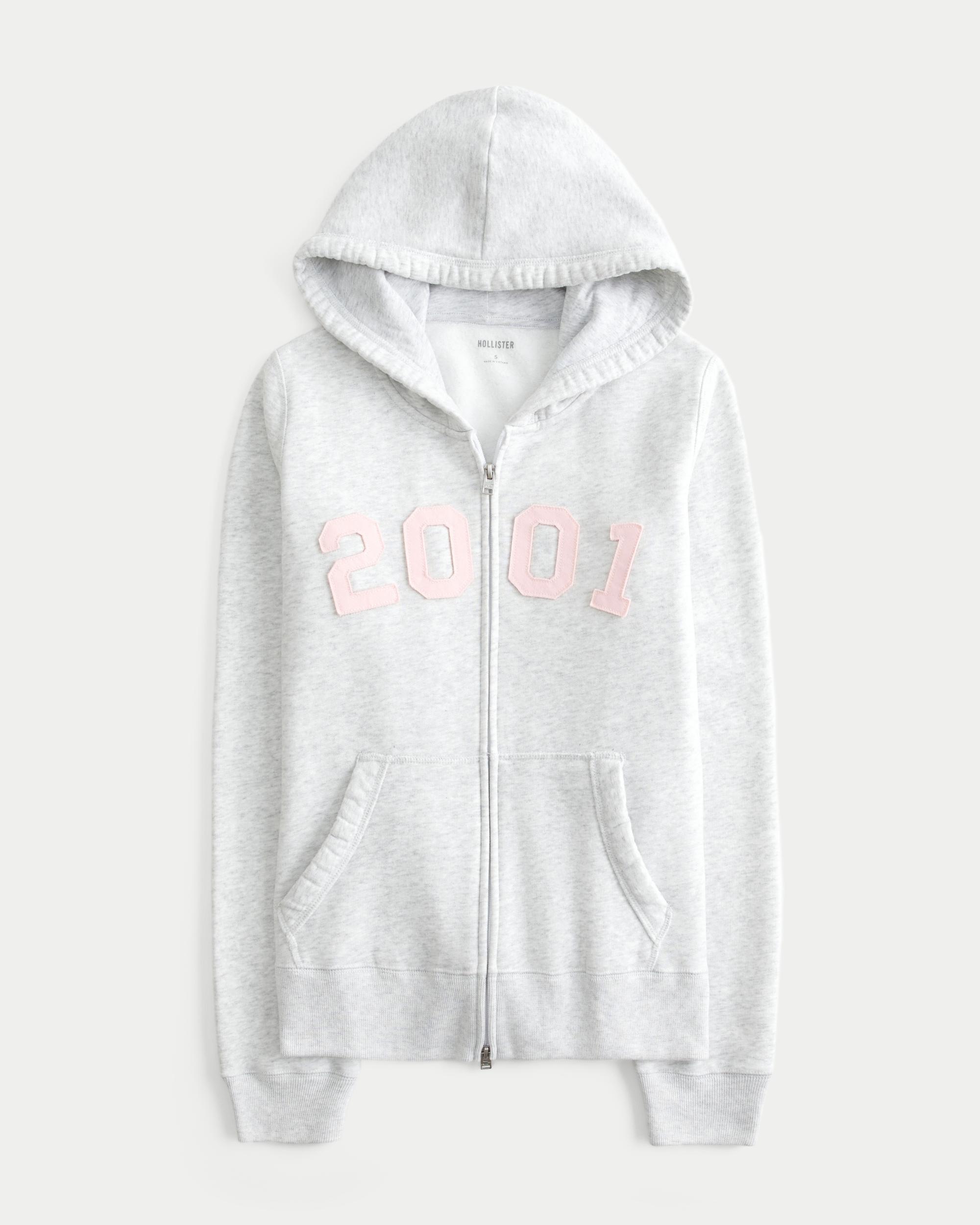 Slim Striped 1998 Graphic Zip-Up Hoodie Product Image