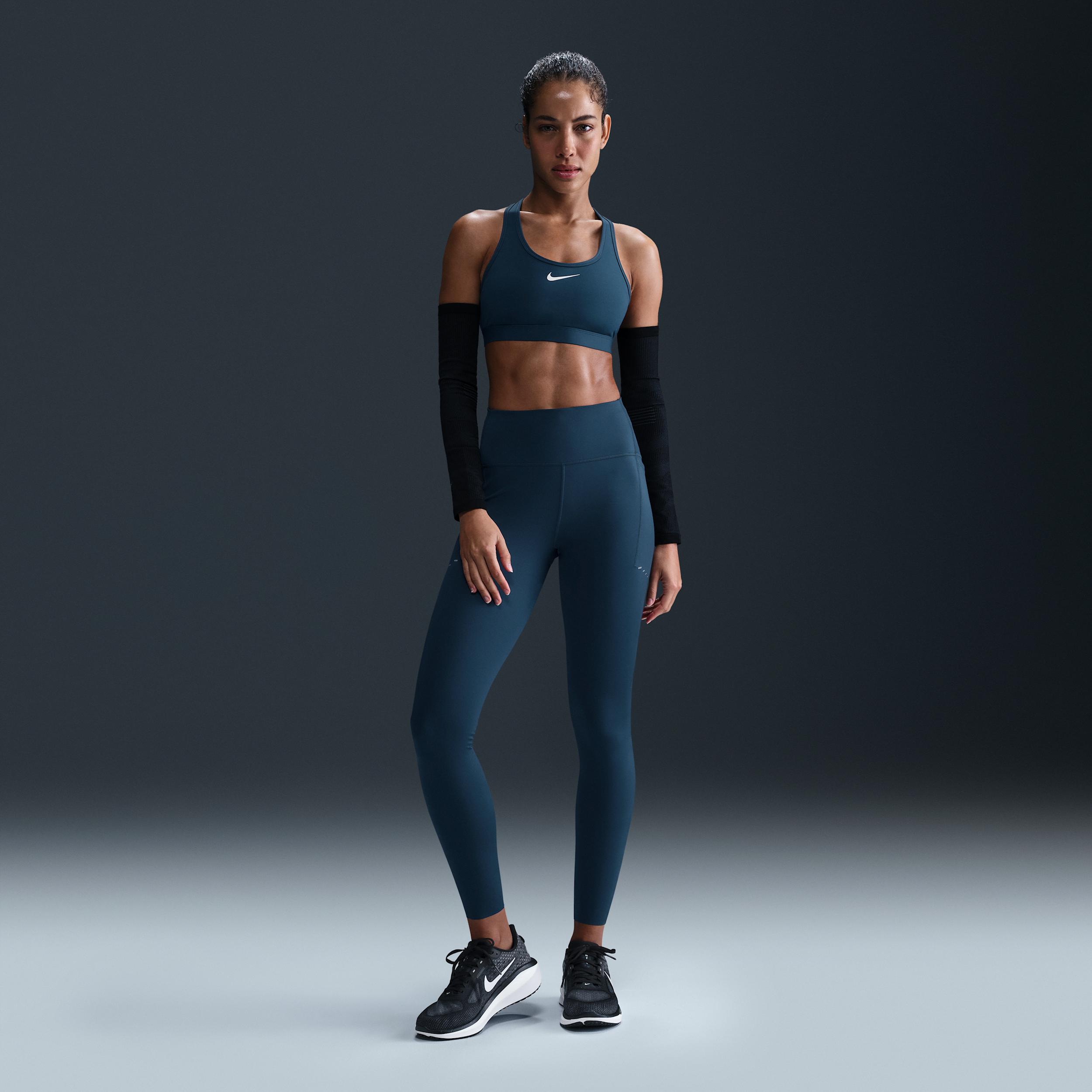 Nike Womens Swift High-Waisted 7/8 Running Leggings with Pockets | HJ2252-010 Product Image