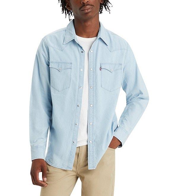 Levi's® Classic Fit Long Sleeve Woven Western Denim Shirt Product Image