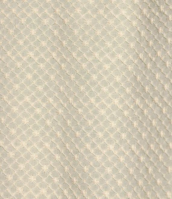 Rowm Tourister Short Sleeve Eyelet Button Front Shirt Product Image